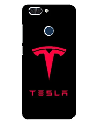 Чехол для ZTE Blade V9 с картинкой «Tesla Red Logo»