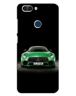 Чехол для ZTE Blade V9 с картинкой «Mercedes — неоновый лого»