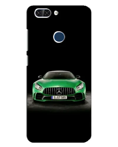 Чехол для ZTE Blade V9 с картинкой «Mercedes — неоновый лого»