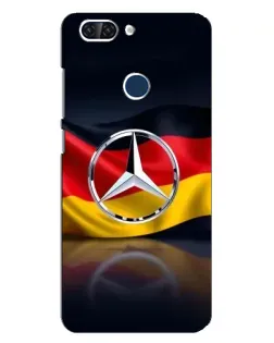 Чехол для ZTE Blade V9 с картинкой «Mercedes — флаг Германии»