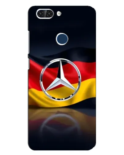 Чехол для ZTE Blade V9 с картинкой «Mercedes — флаг Германии»