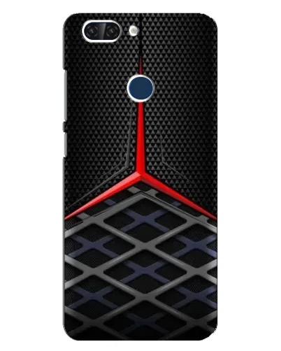 Чехол для ZTE Blade V9 с картинкой «Mercedes Carbon Grid»