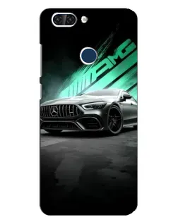 Чехол для ZTE Blade V9 с картинкой «Темный Mercedes AMG»