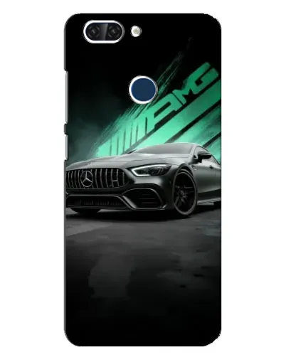 Чехол для ZTE Blade V9 с картинкой «Темный Mercedes AMG»