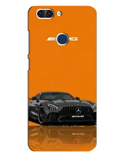 Чехол для ZTE Blade V9 с картинкой «Оранжевый Mercedes AMG»