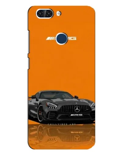Чехол для ZTE Blade V9 с картинкой «Оранжевый Mercedes AMG»