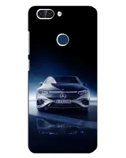 Чехол для ZTE Blade V9 с картинкой «Ночной Mercedes EQ»