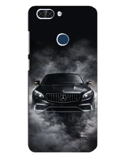 Чехол для ZTE Blade V9 с картинкой «Mercedes в дыму»