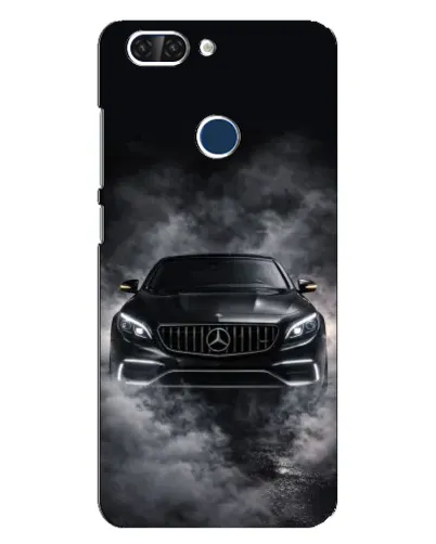 Чехол для ZTE Blade V9 с картинкой «Mercedes в дыму»