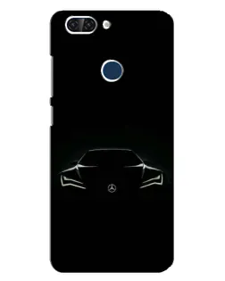 Чехол для ZTE Blade V9 с картинкой «Mercedes — силуэт авто» Чехол для ZTE Blade V9 с картинкой «Mercedes — силуэт авто»