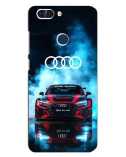 Чохол для ZTE Blade V9 з картинкою «Audi Sport — неон»