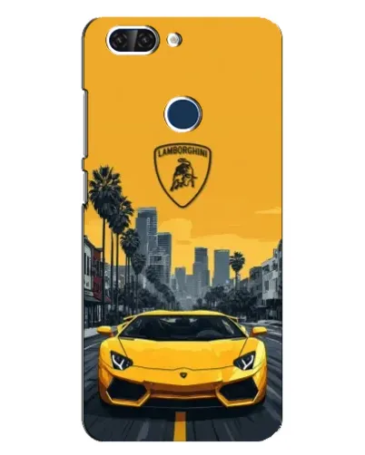 Чехол для ZTE Blade V9 с картинкой «Желтый Lamborghini город» Чехол для ZTE Blade V9 с картинкой «Желтый Lamborghini город»