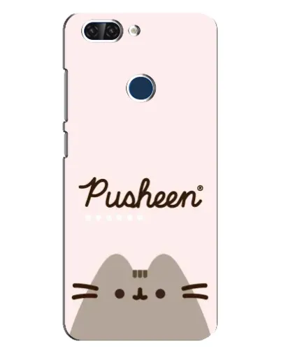 Чехол для ZTE Blade V9 с картинкой «Pusheen логотип»