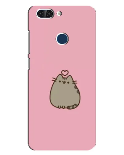 Чехол для ZTE Blade V9 с картинкой «Pusheen сердце»
