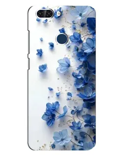 Чохол для ZTE Blade V9 з картинкою «Блакитний квітковий каскад»