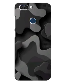 Чехол для ZTE Blade V9 с картинкой «Темный абстрактный камуфляж»