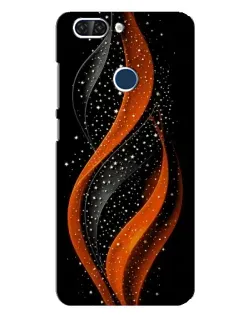 Чехол для ZTE Blade V9 с картинкой «Огненная звездная волна»
