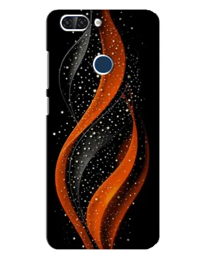 Чехол для ZTE Blade V9 с картинкой «Огненная звездная волна»