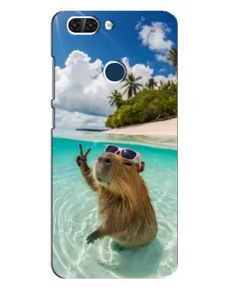 Чохол для ZTE Blade V9 з картинкою «Капібара на морі»