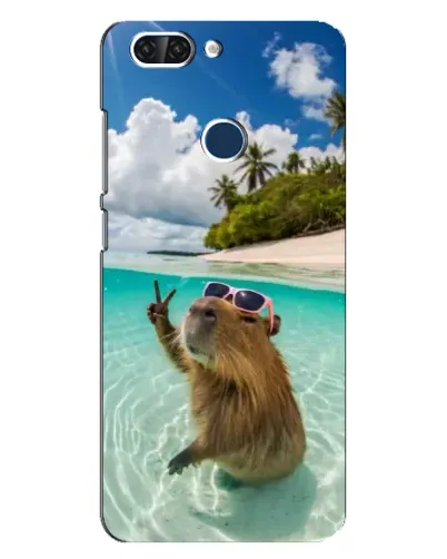 Чехол для ZTE Blade V9 с картинкой «Капибара на море» Чехол для ZTE Blade V9 с картинкой «Капибара на море»