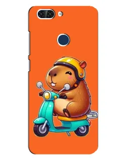 Чохол для ZTE Blade V9 з картинкою «Капібара на скутері»