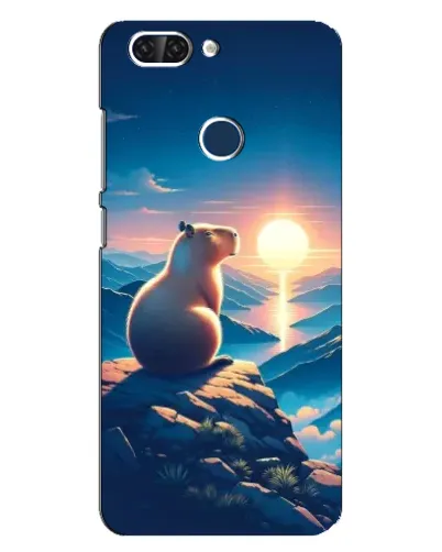 Чехол для ZTE Blade V9 с картинкой «Закат солнца с капибарой» Чехол для ZTE Blade V9 с картинкой «Закат солнца с капибарой»