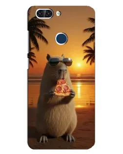 Чохол для ZTE Blade V9 з картинкою «Капібара з піцою»