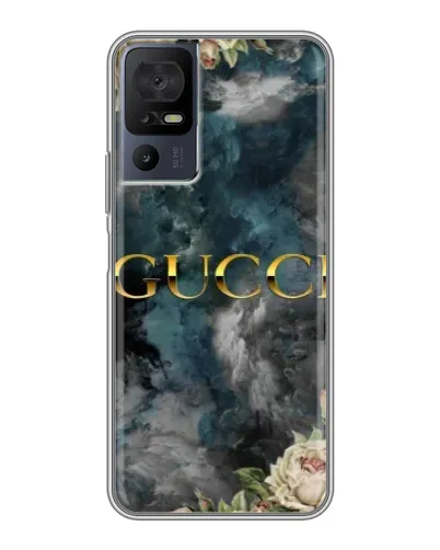 Чехол для ZTE Nubia A75 с картинкой «Абстрактные цветы Gucci»