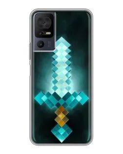 Чехол для ZTE Nubia A75 с картинкой «Алмазный меч неон»