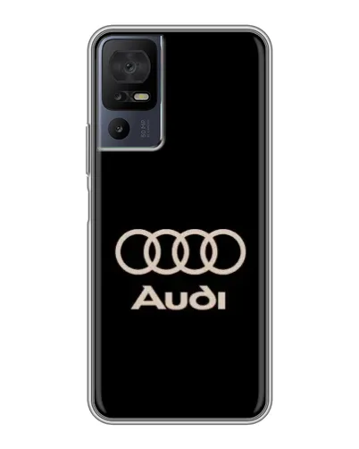 Чехол для ZTE Nubia A75 с картинкой «Audi — золотой логотип»