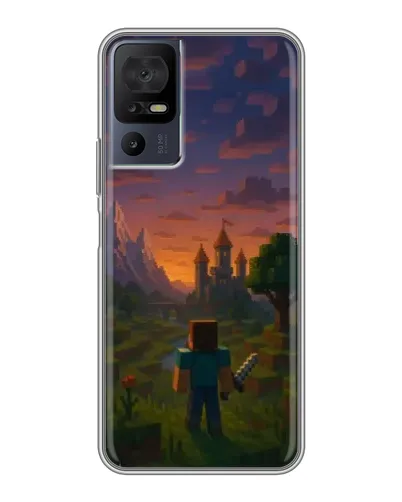 Чехол для ZTE Nubia A76 с картинкой «Стив у башни» Чехол для ZTE Nubia A76 с картинкой «Стив у башни»