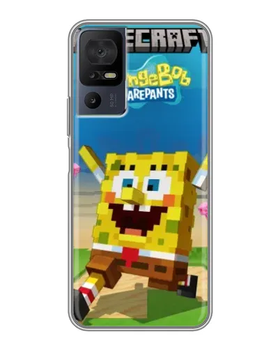 Чехол для ZTE Nubia A76 с картинкой «Губка Боб Minecraft» Чехол для ZTE Nubia A76 с картинкой «Губка Боб Minecraft»