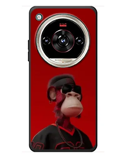 Чохол для ZTE Nubia Focus 2 Ultra з картинкою «Bored Ape в червоному»