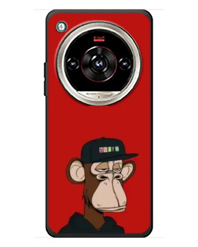 Чохол для ZTE Nubia Focus 2 Ultra з картинкою «Bored Ape — червоний фон»
