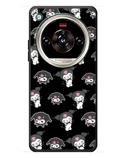 Чохол для ZTE Nubia Focus 2 Ultra з картинкою «Чорний паттерн Kuromi»