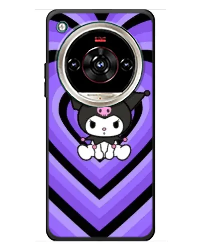 Чохол для ZTE Nubia Focus 2 Ultra з картинкою «Kuromi та фіолетові серця»