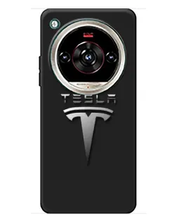 Чехол для ZTE Nubia Focus 2 Ultra с картинкой «Стальной логотип Tesla»