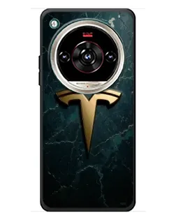 Чехол для ZTE Nubia Focus 2 Ultra с картинкой «Мраморная Tesla Gold»
