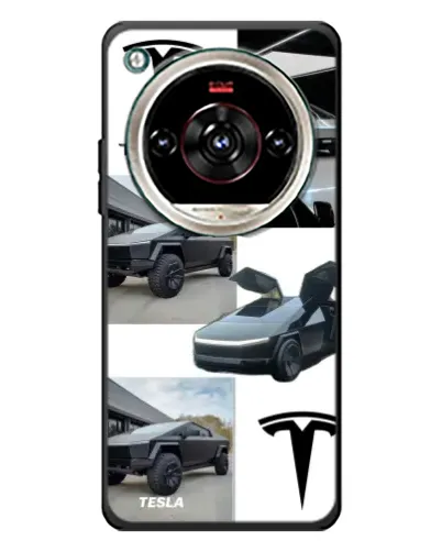 Чохол для ZTE Nubia Focus 2 Ultra з картинкою «Колаж Cybertruck Tesla»
