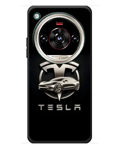 Чохол для ZTE Nubia Focus 2 Ultra з картинкою «Tesla — срібне авто»