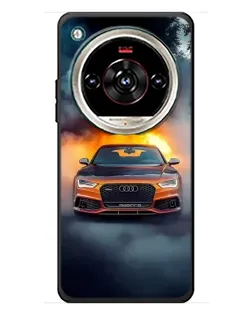 Чехол для ZTE Nubia Focus 2 Ultra с картинкой «Audi в огненном дыму» Чехол для ZTE Nubia Focus 2 Ultra с картинкой «Audi в огненном дыму»