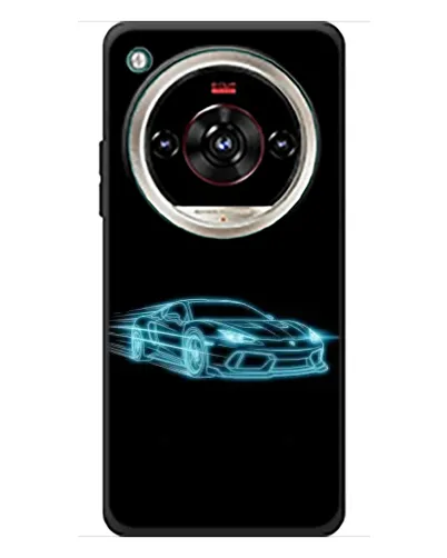 Чохол для ZTE Nubia Focus 2 Ultra з картинкою «Неоновий контур Lamborghini»