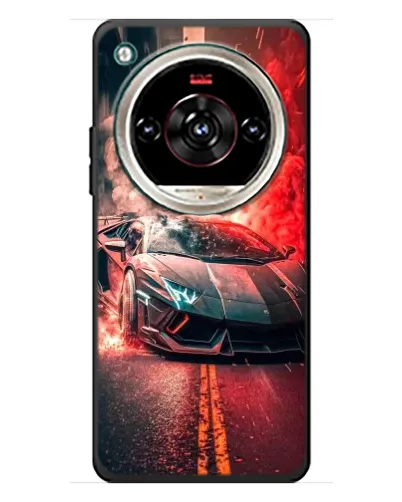 Чохол для ZTE Nubia Focus 2 Ultra з картинкою «Lamborghini червоний дим»