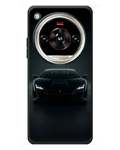 Чохол для ZTE Nubia Focus 2 Ultra з картинкою «Чорний Lamborghini Aventador»