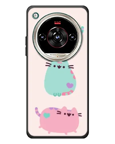 Чохол для ZTE Nubia Focus 2 Ultra з картинкою «Pusheen тріо»