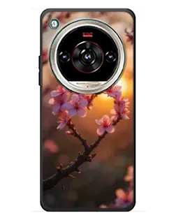 Чехол для ZTE Nubia Focus 2 Ultra с картинкой «Розовый цвет сердце на фоне заката»