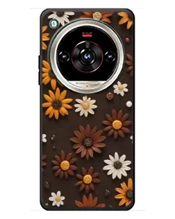 Чехол для ZTE Nubia Focus 2 Ultra с картинкой «Узор из маленьких подсолнухов»