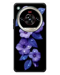 Чохол для ZTE Nubia Focus 2 Ultra з картинкою «Фіолетові квіти з росою»