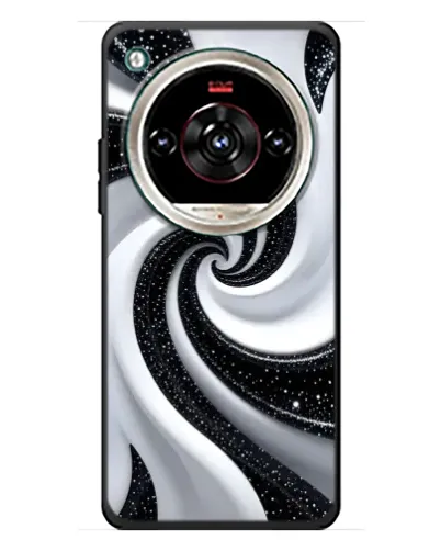Чохол для ZTE Nubia Focus 2 Ultra з картинкою «Чорно-біла спіраль»