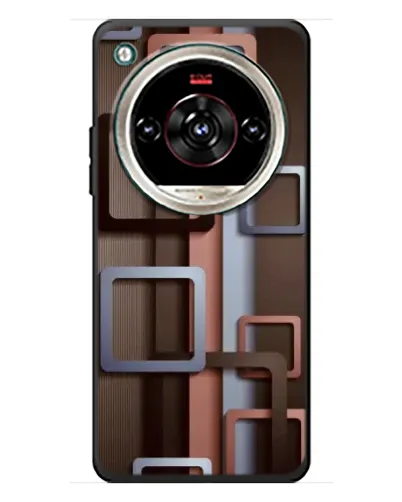 Чохол для ZTE Nubia Focus 2 Ultra з картинкою «Коричневі об'ємні квадрати»